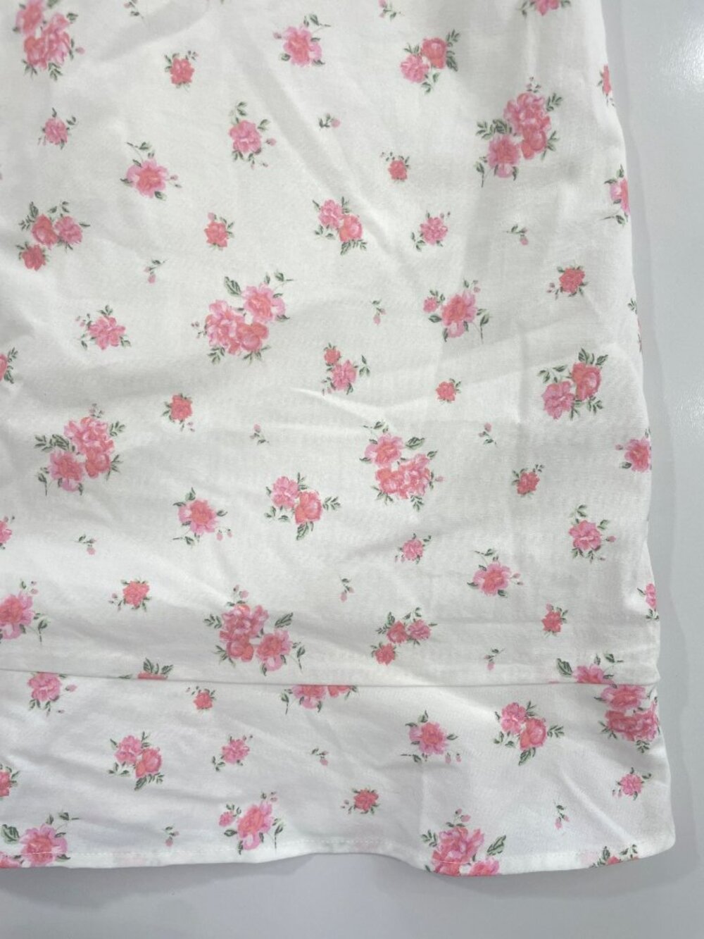 Altard State Ivory Pink Floral Puff-Sleeve Floral Mini Dress Size S MSRP$76 NEW - Picture 5 of 10